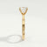 Lottie round lab diamond 18k yellow gold engagement ring