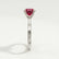 Lottie round ruby solitaire engagement ring – view 3