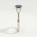 LOVETTA - Round Alexandrite & Diamond Baguette Platinum Trilogy