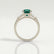 LOVETTA - Round Emerald & Diamond Baguette Platinum Trilogy