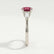 LOVETTA - Round Ruby & Diamond Baguette Platinum Trilogy