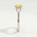 LOVETTA - Round Canary Yellow Sapphire & Diamond Baguette 18k White Gold Trilogy
