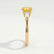 LOVETTA - Round Canary Yellow Sapphire & Diamond Baguette 18k Yellow Gold Trilogy