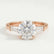 LOVETTA - Round & Baguette Lab Diamond 18k Rose Gold Trilogy