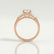LOVETTA - Round & Baguette Lab Diamond 18k Rose Gold Trilogy