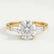 LOVETTA - Round & Baguette Lab Diamond 18k Yellow Gold Trilogy