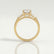 LOVETTA - Round & Baguette Lab Diamond 18k Yellow Gold Trilogy