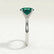 LULU - Elongated Cushion Emerald 950 Platinum Petite Solitaire Ring