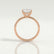 LULU - Asscher Lab Diamond 18k Rose Gold Petite Solitaire