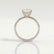 LULU - Asscher Lab Diamond 18k White Gold Petite Solitaire