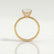 LULU - Asscher Lab Diamond 18k Yellow Gold Petite Solitaire