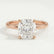 LULU - Cushion Lab Diamond 18k Rose Gold Petite Solitaire
