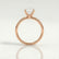 LULU - Cushion Lab Diamond 18k Rose Gold Petite Solitaire