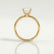 LULU - Cushion Lab Diamond 18k Yellow Gold Petite Solitaire