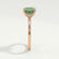 LULU - Emerald Green Lab Diamond 18k Rose Gold Petite Solitaire