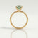 LULU - Emerald Green Lab Diamond 18k Yellow Gold Petite Solitaire