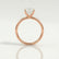 LULU - Emerald Lab Diamond 18k Rose Gold Petite Solitaire