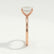 LULU - Emerald Lab Diamond 18k Rose Gold Petite Solitaire