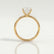 LULU - Emerald Lab Diamond 18k Yellow Gold Petite Solitaire