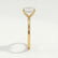 LULU - Emerald Lab Diamond 18k Yellow Gold Petite Solitaire