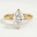 LULU - Marquise Lab Diamond 18k Yellow Gold Petite Solitaire