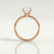 Lulu petite solitaire oval lab diamond set 18k rose gold engagement ring