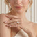Lulu petite solitaire oval lab diamond set 18k rose gold engagement ring