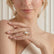 Lulu petite solitaire oval lab diamond set 18k yellow gold engagement ring