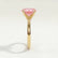 Lulu oval morganite petite solitaire engagement ring in yellow gold – view 3