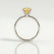LULU - Oval Yellow Lab Diamond 18k White Gold Petite Solitaire