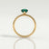 LULU - Pear Emerald 18k Yellow Gold Petite Solitaire Ring
