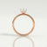 LULU - Pear Lab Diamond 18k Rose Gold Petite Solitaire