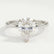 LULU - Pear Lab Diamond 18k White Gold Petite Solitaire
