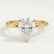 LULU - Pear Lab Diamond 18k Yellow Gold Petite Solitaire