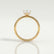 LULU - Pear Lab Diamond 18k Yellow Gold Petite Solitaire