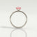 LULU - Pear Morganite Pink Sapphire 950 Platinum Petite Solitaire Ring