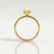 LULU - Pear Yellow Sapphire 18k Yellow Gold Petite Solitaire Ring