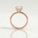 LULU - Princess Lab Diamond 18k Rose Gold Petite Solitaire