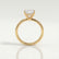 LULU - Princess Lab Diamond 18k Yellow Gold Petite Solitaire