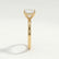 LULU - Princess Lab Diamond 18k Yellow Gold Petite Solitaire