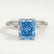 LULU - Radiant Blue Lab Diamond 950 Platinum Solitaire