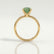 LULU - Radiant Green Lab Diamond 18k Yellow Gold Solitaire