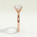 Lulu petite solitaire radiant lab diamond set 18k rose gold engagement ring