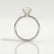 Lulu petite solitaire radiant lab diamond set 18k white gold platinum engagement ring