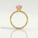 LULU - Radiant Pink Lab Diamond 18k Yellow Gold Solitaire