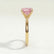 LULU - Radiant Pink Lab Diamond 18k Yellow Gold Solitaire
