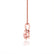 LILA - Oval Champagne Sapphire 4 Claw Drop Pendant 18k Rose Gold Pendant Lily Arkwright