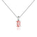 LILA - Oval Champagne Sapphire 4 Claw Drop Pendant 18k White Gold Pendant Lily Arkwright