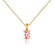 LILA - Oval Champagne Sapphire 4 Claw Drop Pendant 18k Yellow Gold Pendant Lily Arkwright