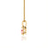 LILA - Oval Champagne Sapphire 4 Claw Drop Pendant 18k Yellow Gold Pendant Lily Arkwright